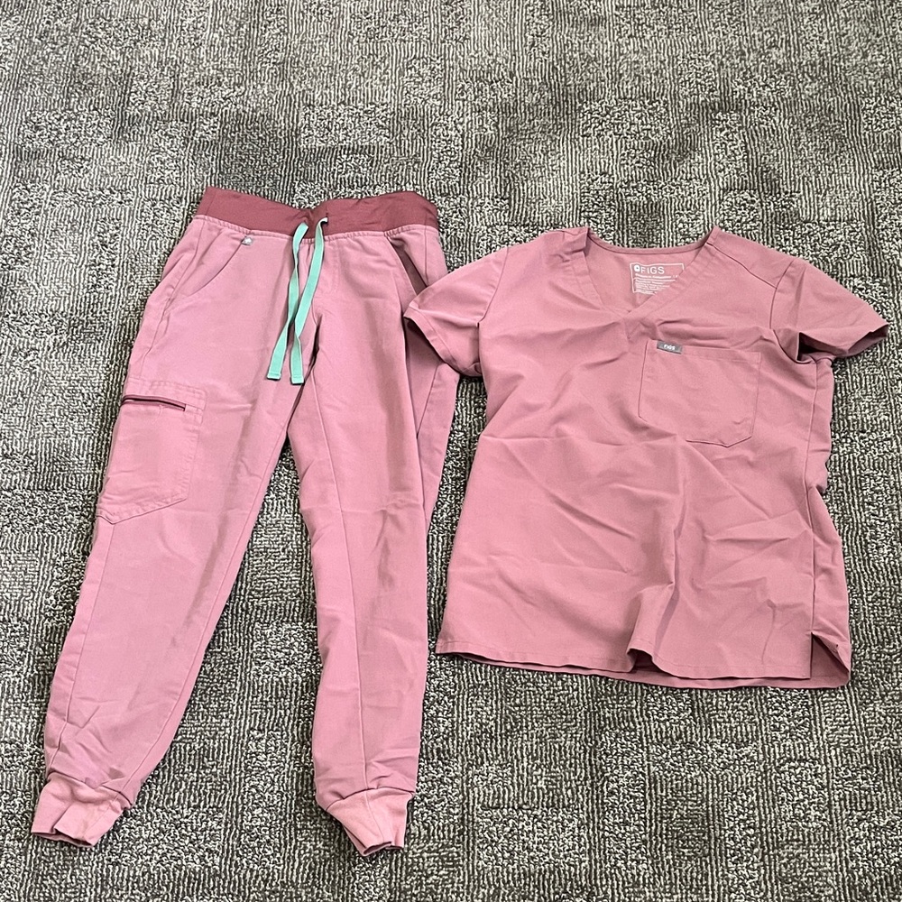 Figs Mauve Scrub Set